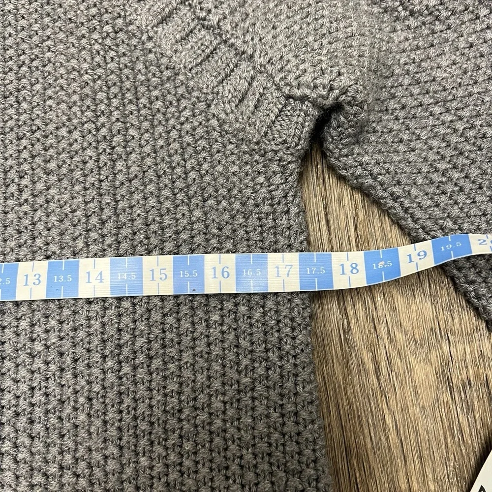 Lululemon Passage Women's Size 4 Sweater Heather Grey Chunky Knit Oversized